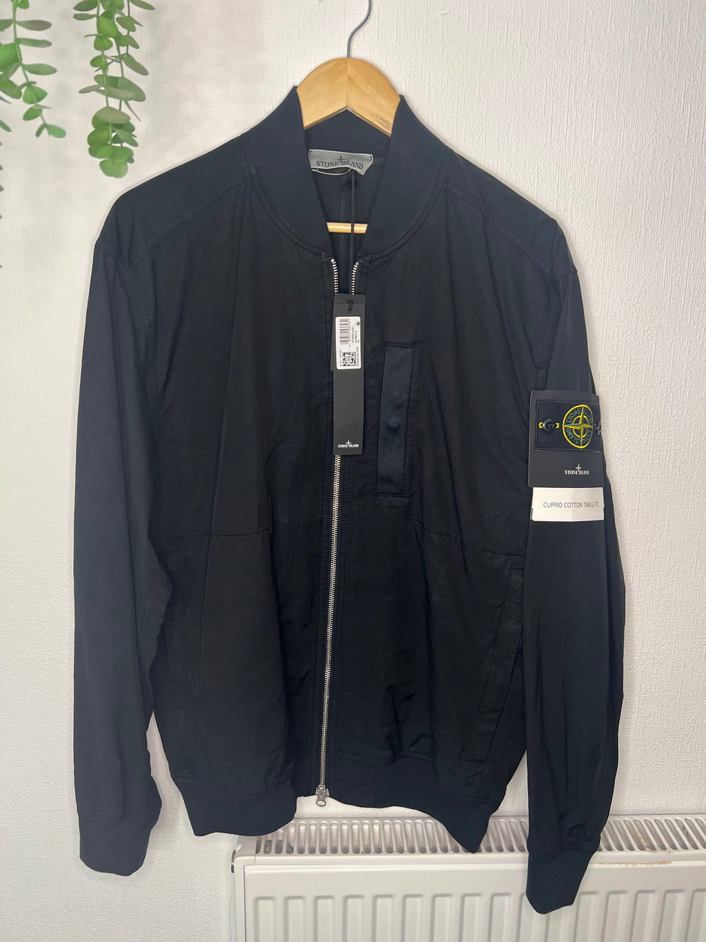 Stone Island Cupro Cotton Twill Jacket