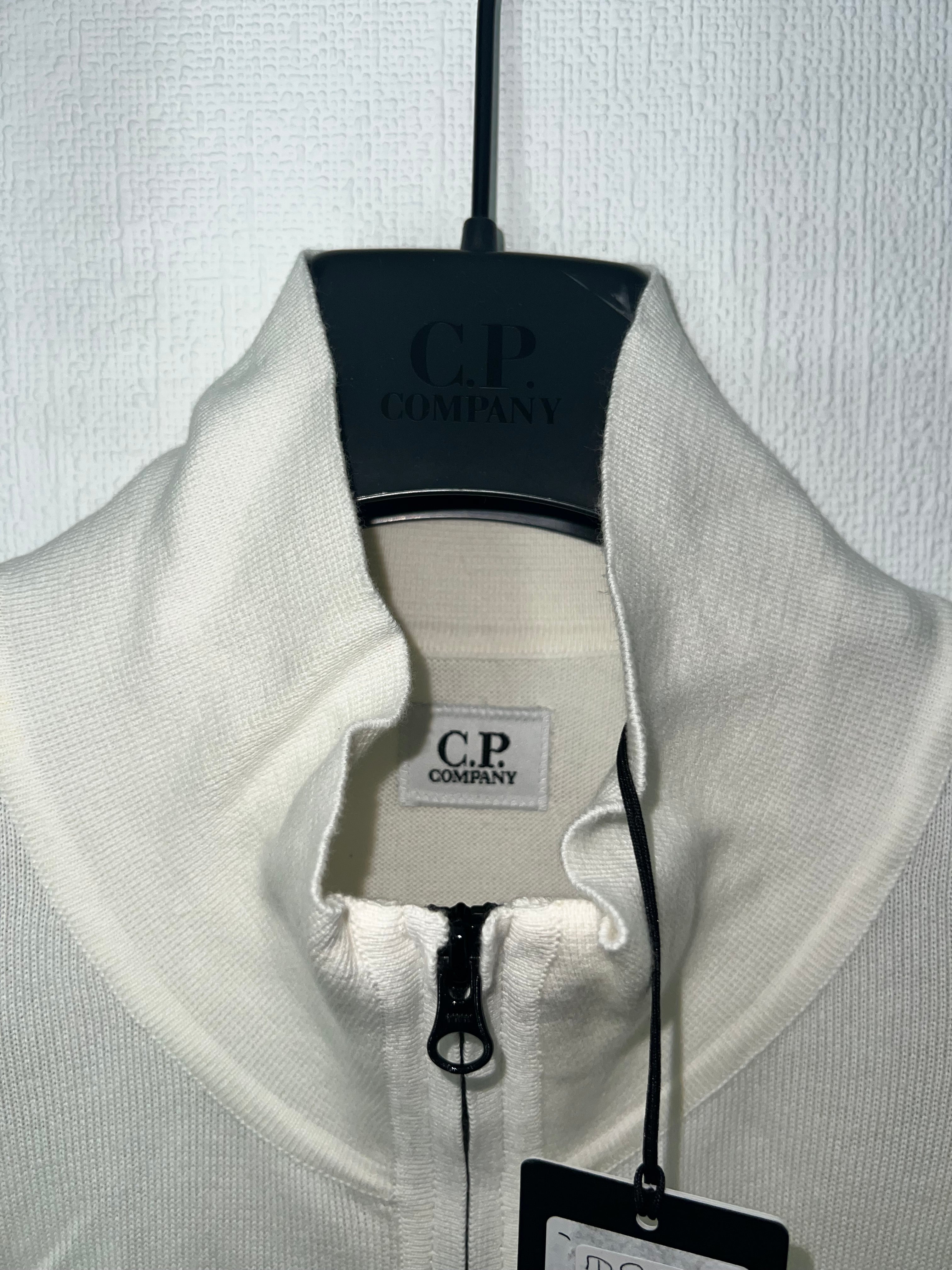CP Company Quarter Zip Fine Knit Top