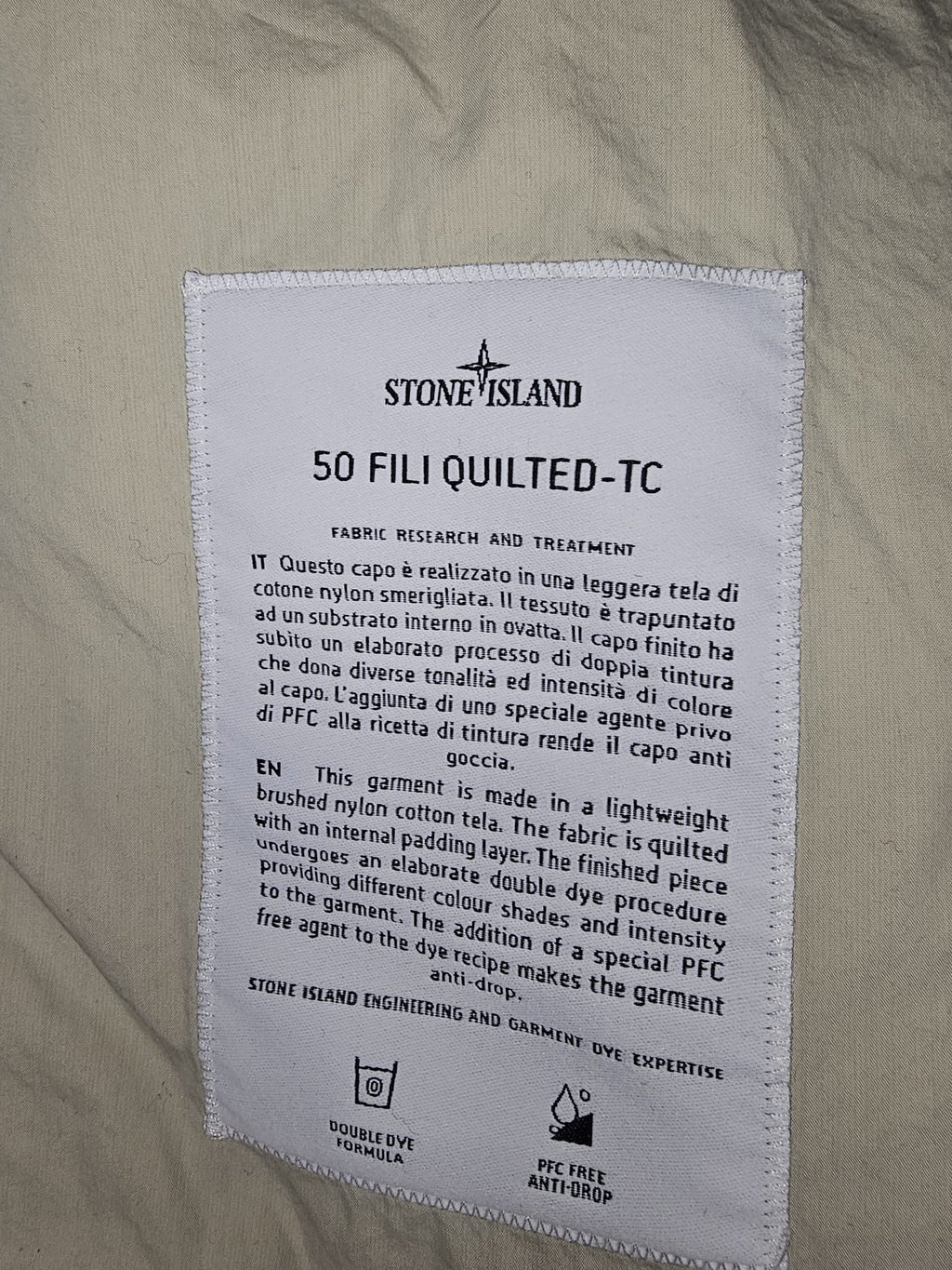 Stone Island 50 Fili Quilted TC Jacket
