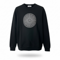 Stone Island - Outline Compass Cotton Fleece Crewneck Sweatshirt.