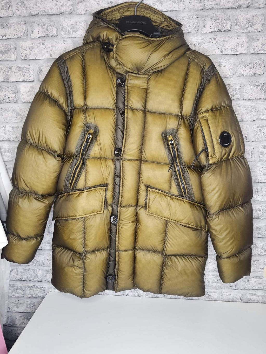 CP Company D.D Shell Down Parka with arm lens