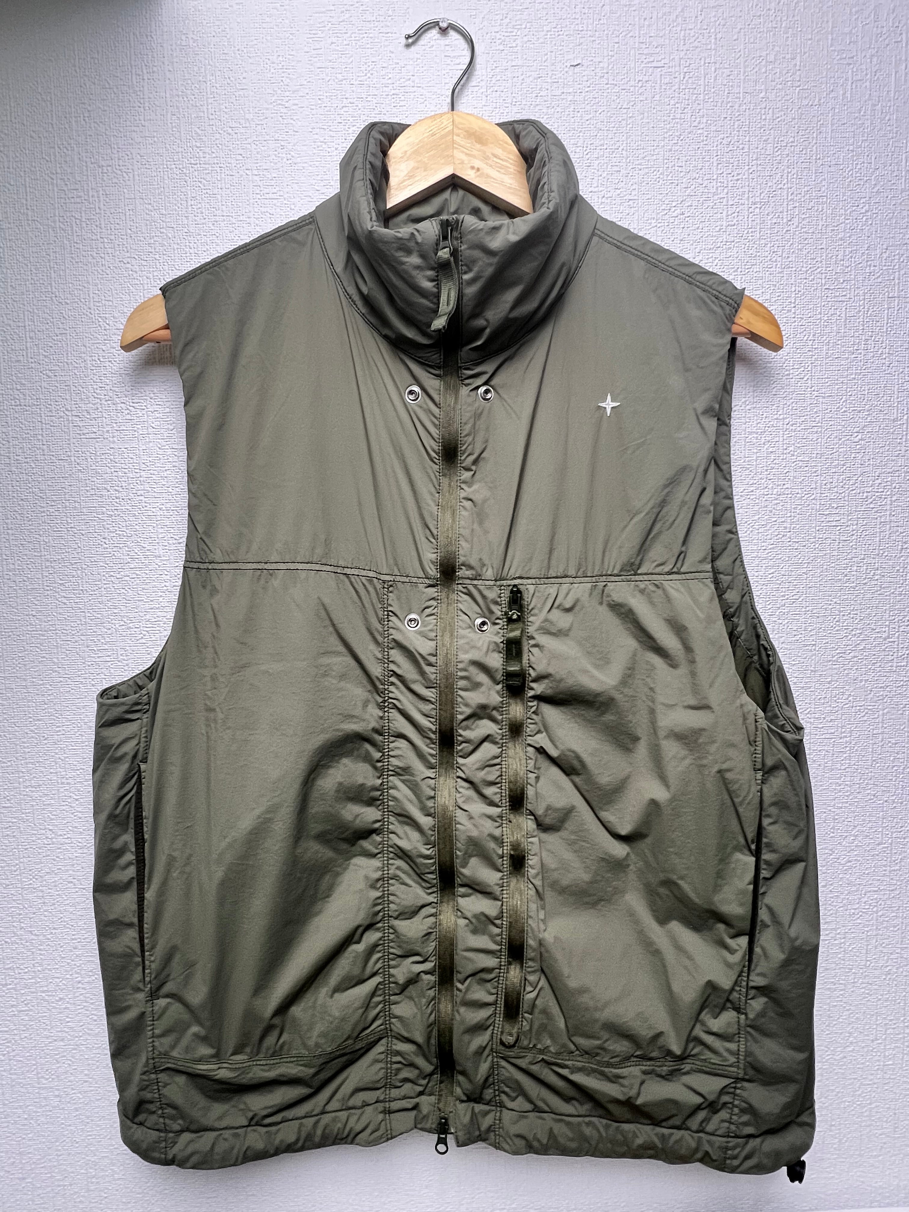 Stone Island Skin Touch Nylon-TC Stellina Gilet 
Olive