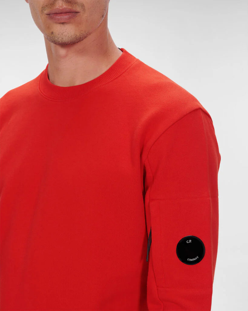 CP COMPANY DIAGONAL RAISED LENS SWEATSHIRT