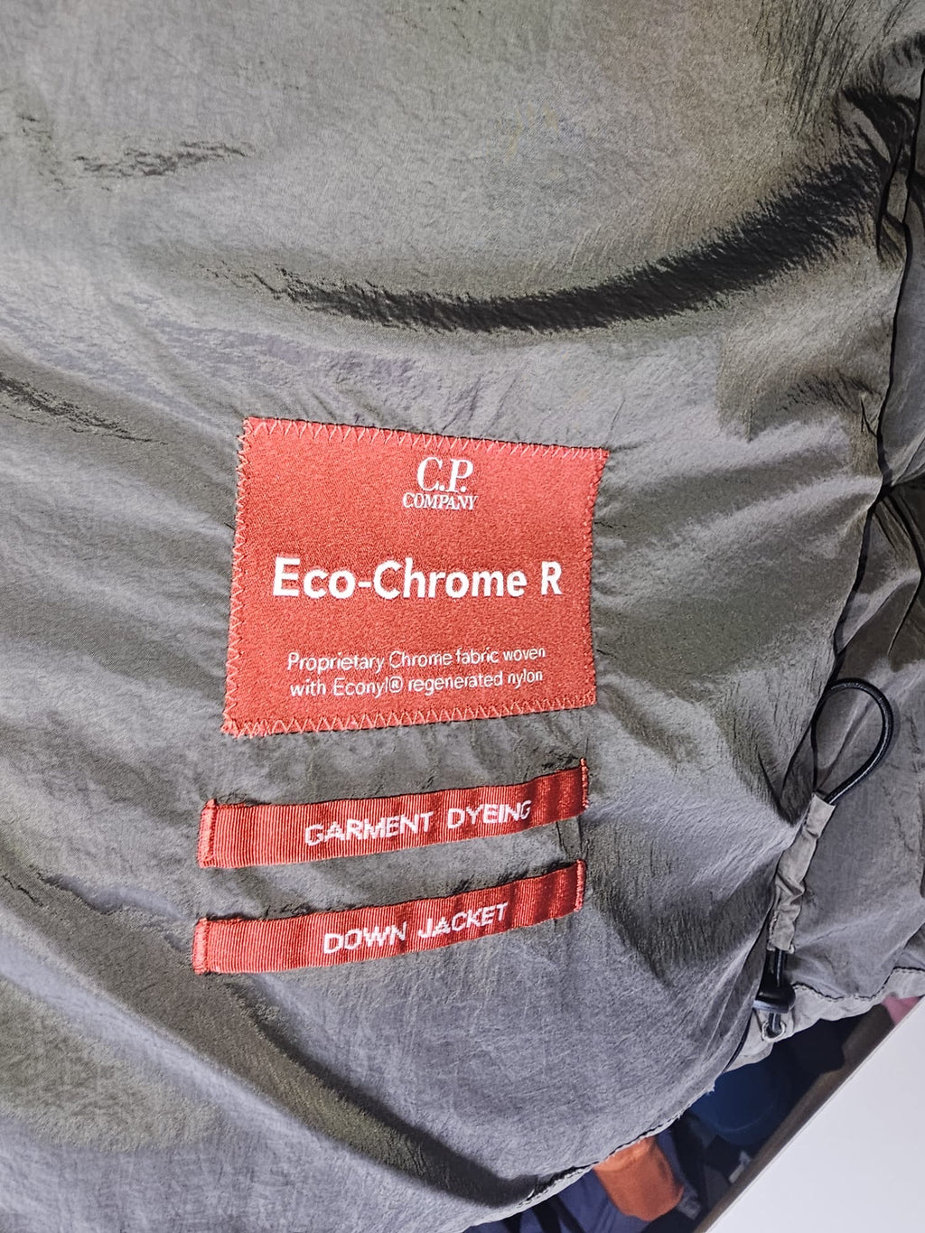 C.P Company Mixed Fabric Down 
Goggle Jacket.