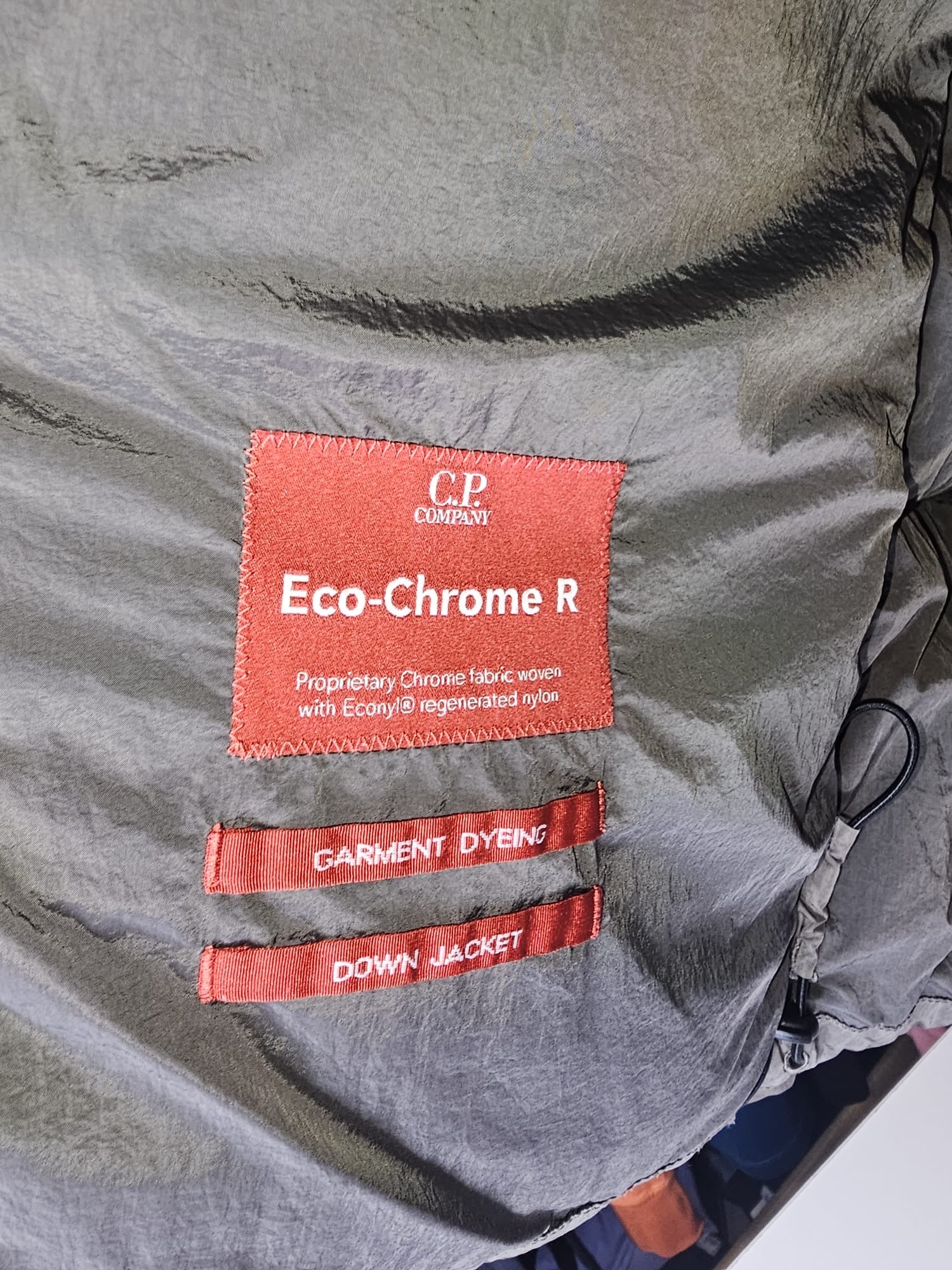 C.P Company Mixed Fabric Down 
Goggle Jacket.
