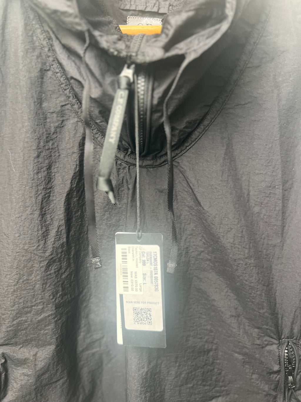 CP Company Taylon L Hooded Overshirt Black