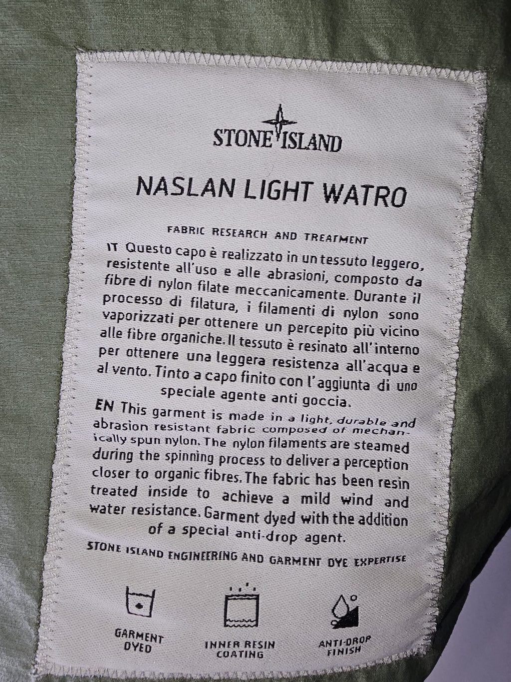 Stone Island Naslan Light Watro Parka