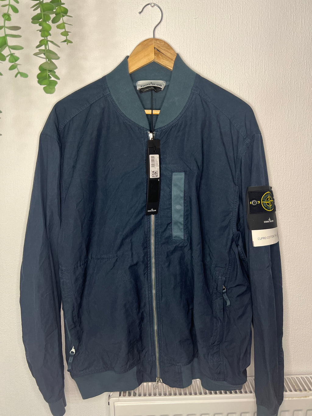 Stone Island Cupro Cotton Twill Jacket