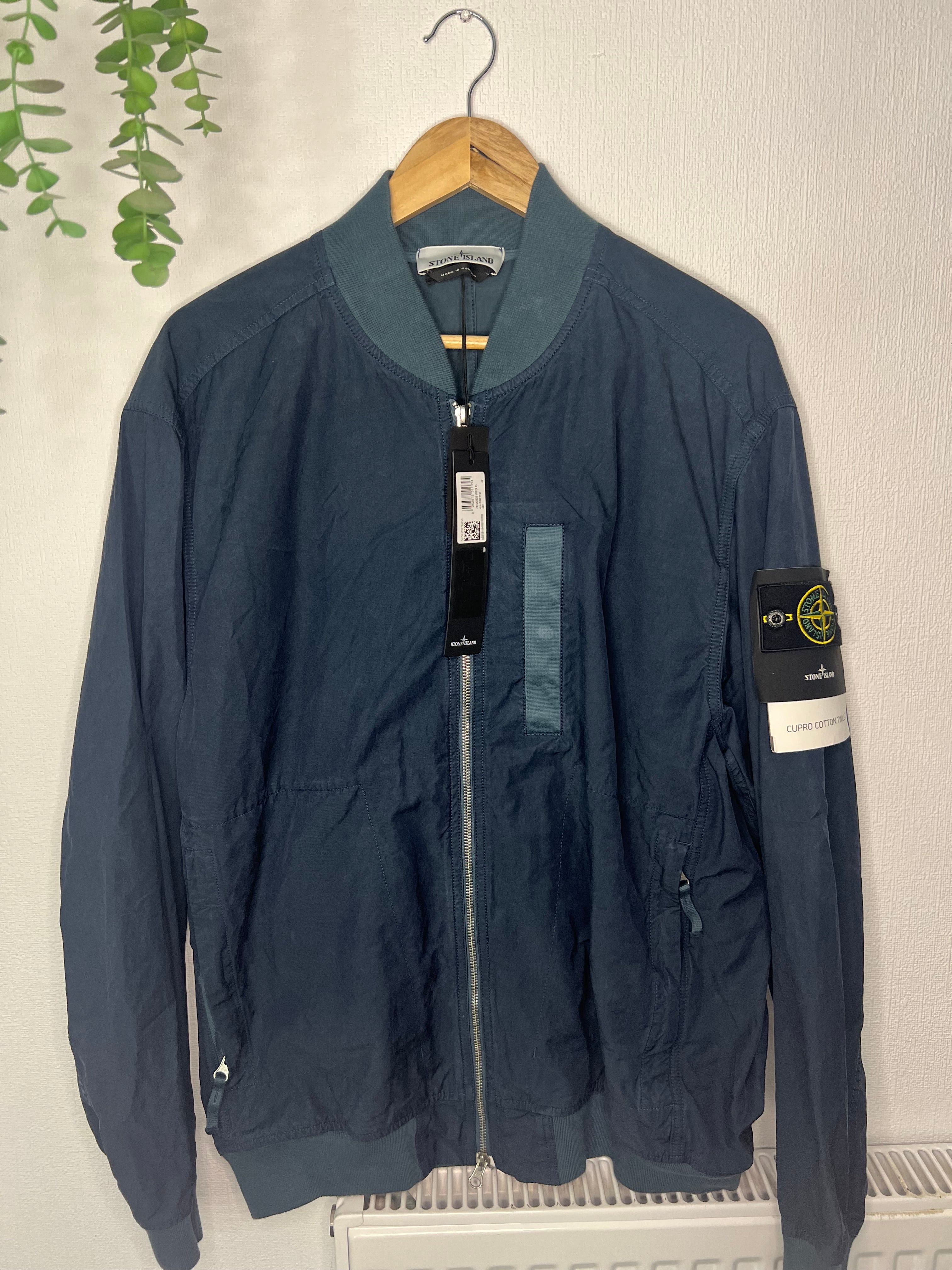 Stone Island Cupro Cotton Twill Jacket
