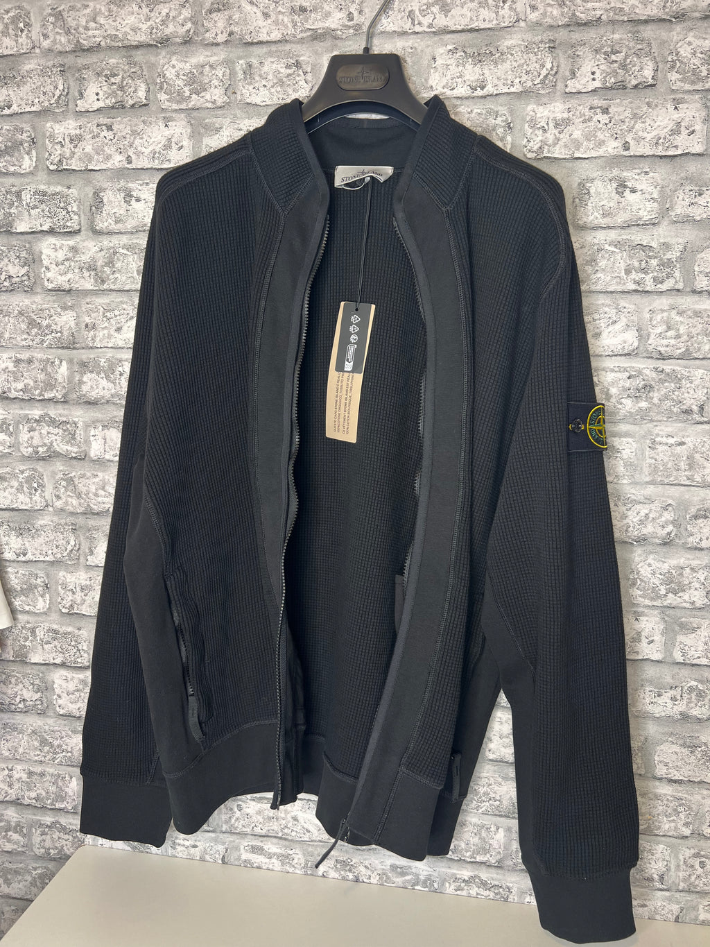 Stone Island Thick Knit Full Zip Up