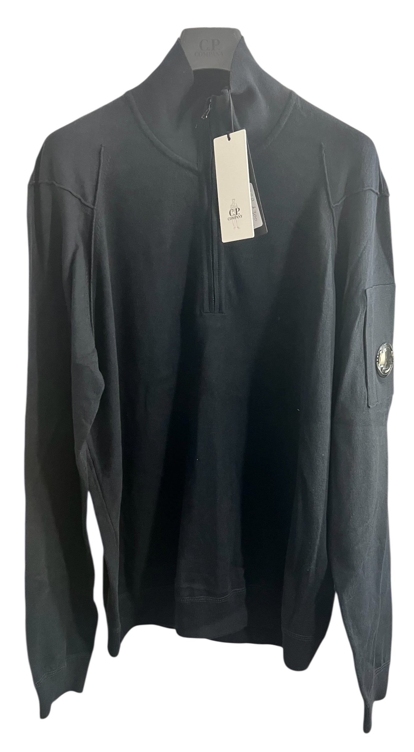 CP Company Quarter Zip Sweater Fine Knit