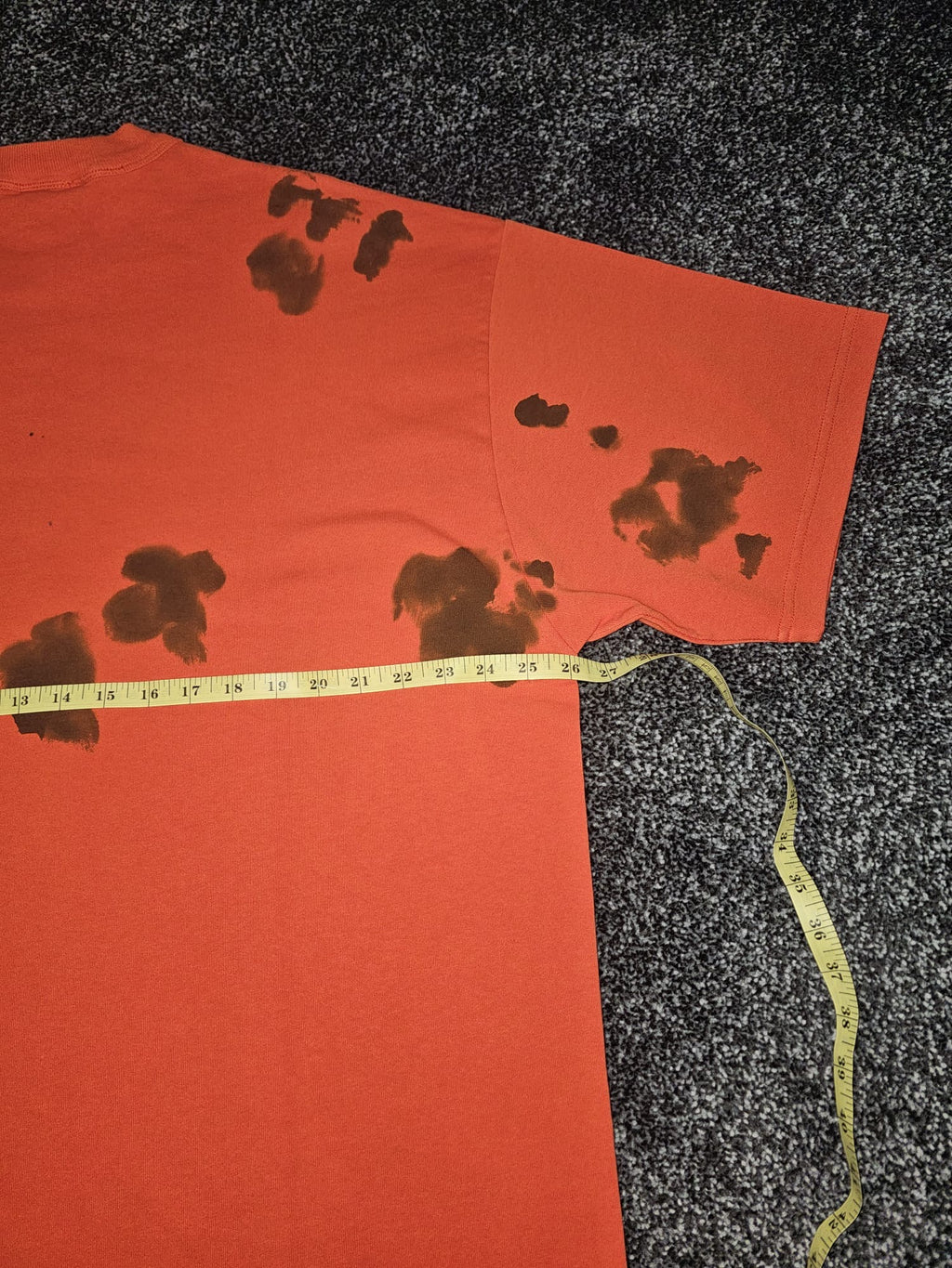 Stone Island Handpainted Oversized T-Shirt with zip up compass patch pocket.
