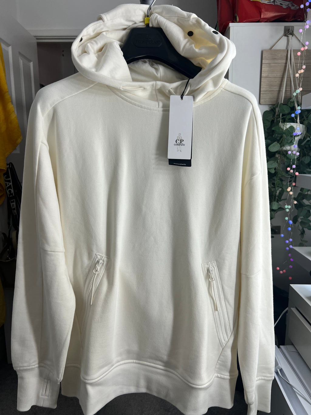 CP Company Sweat Hooded Diagonal Raised Fleece