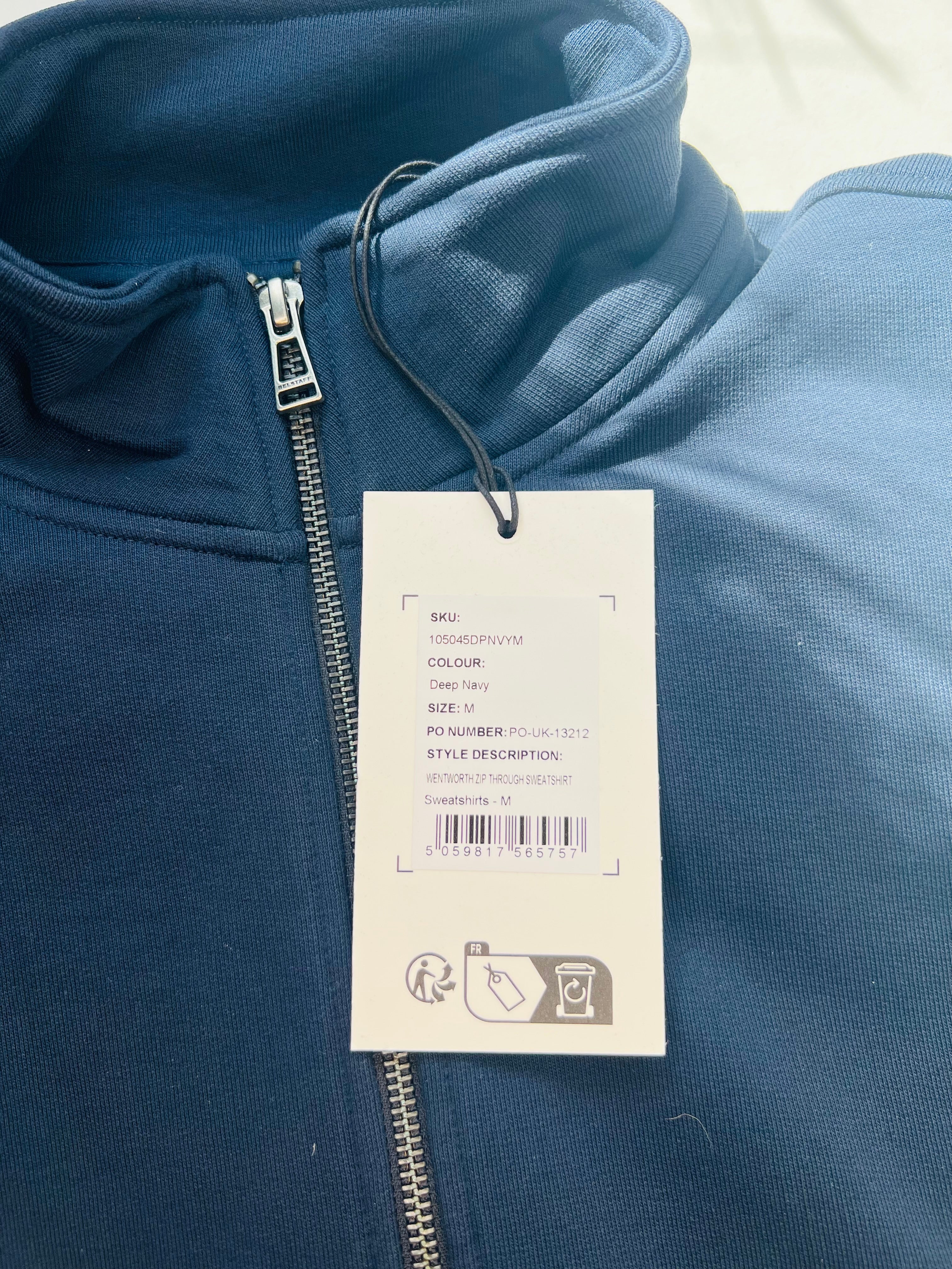Belstaff Wentworth Zip Through Sweatshirt