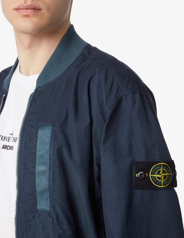 Stone Island Cupro Cotton Twill Jacket