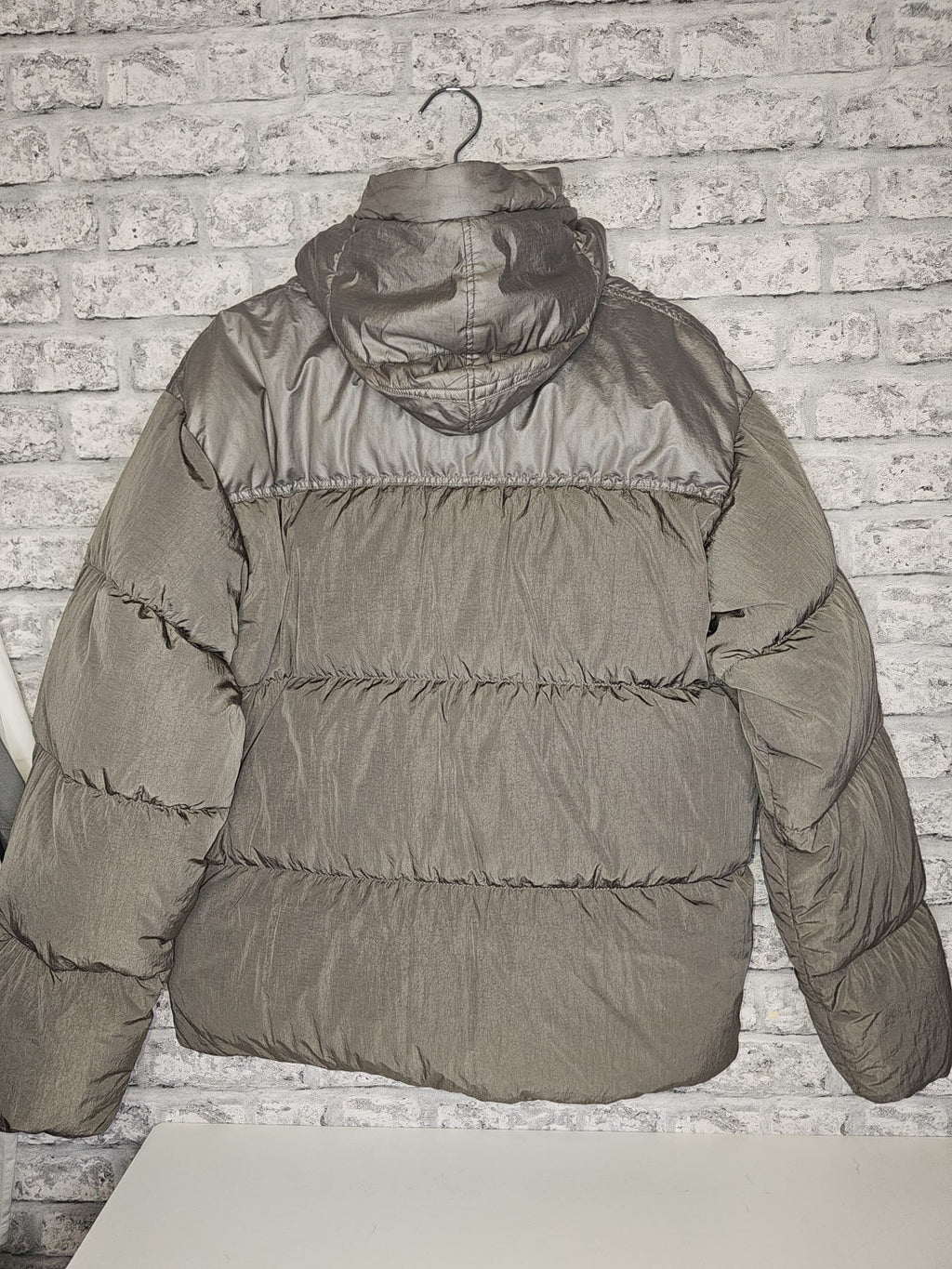C.P Company Mixed Fabric Down 
Goggle Jacket.