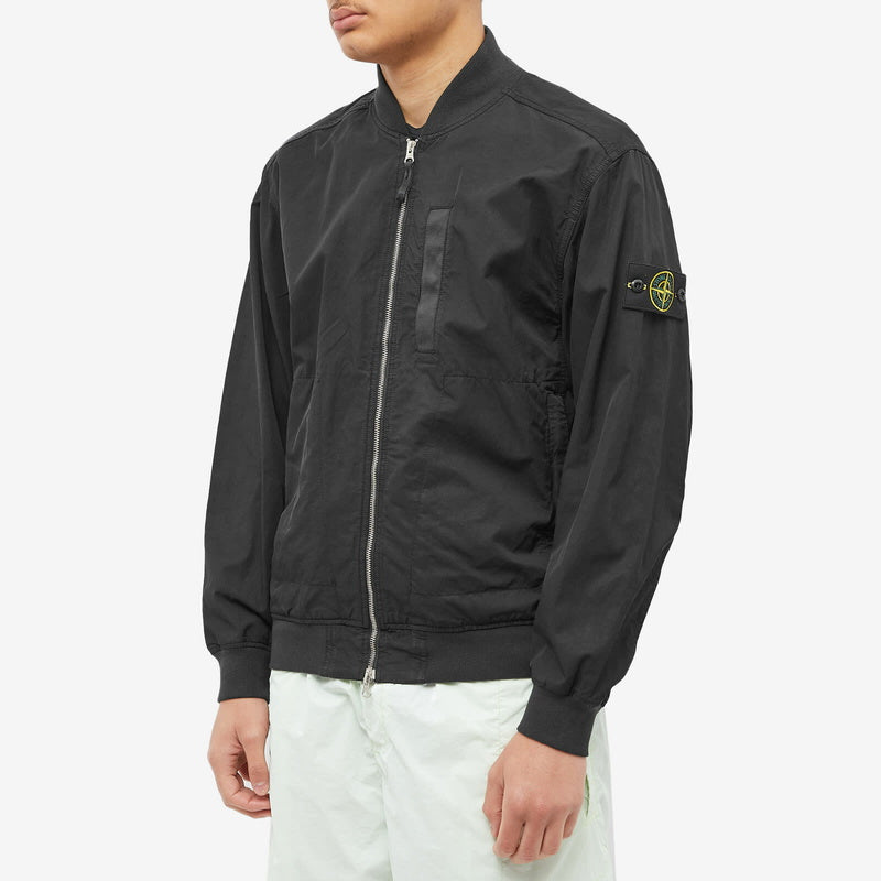 Stone Island Cupro Cotton Twill Jacket