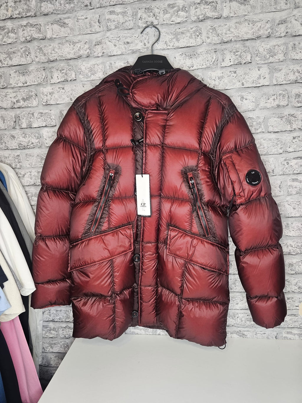 CP Company D.D Shell Down Parka with arm lens