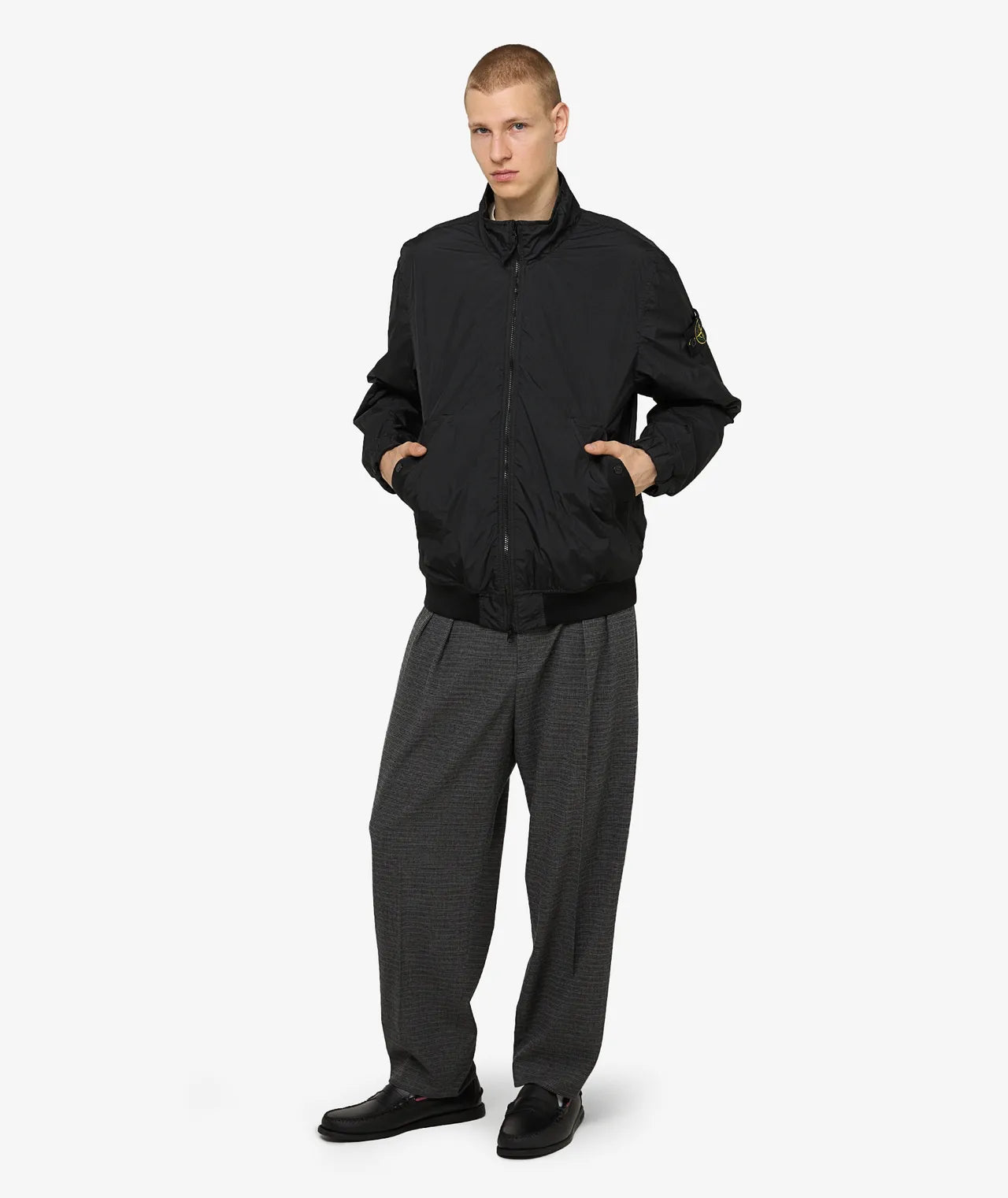 Stone Island 
Garment Dyed Crinkle Reps NY Jacket