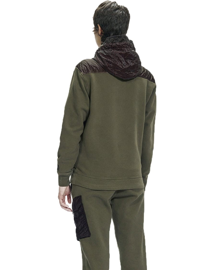 CP Company Hooded Diagonal Fleece Sweat.