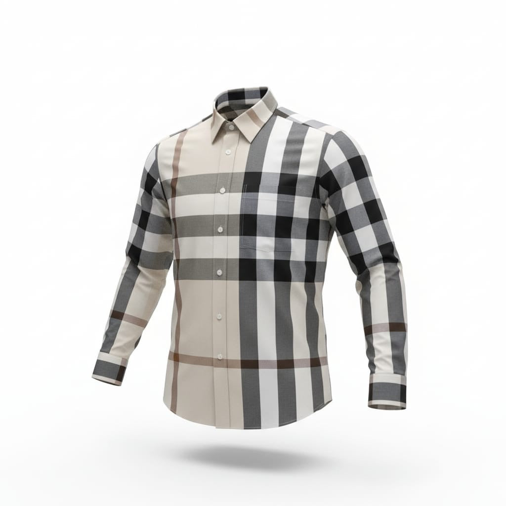 Burberry Claverdon long-sleeved check shirt