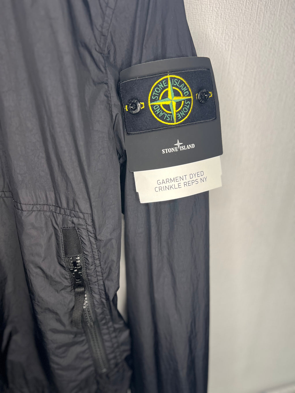 Stone Island 
Garment Dyed Crinkle Reps NY Jacket