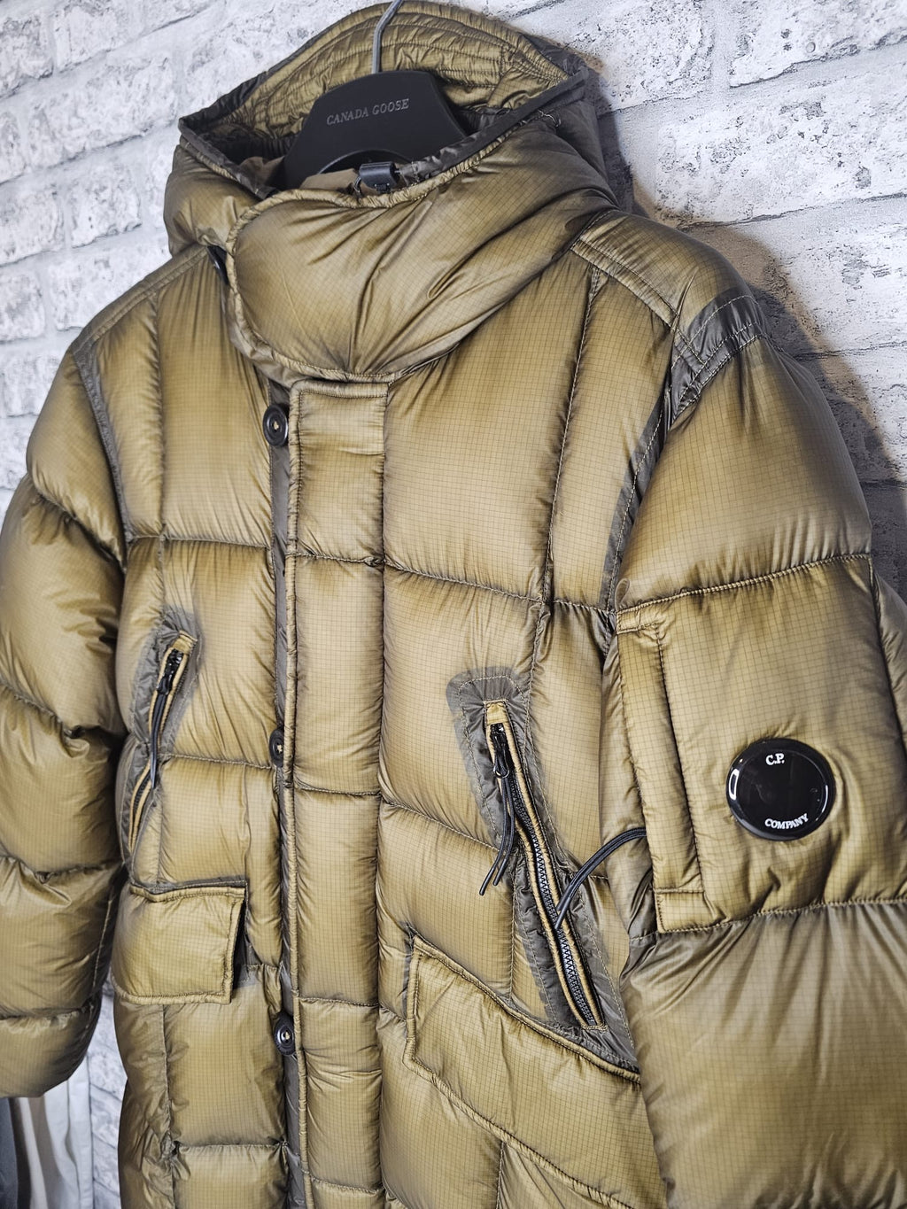 CP Company D.D Shell Down Parka with arm lens