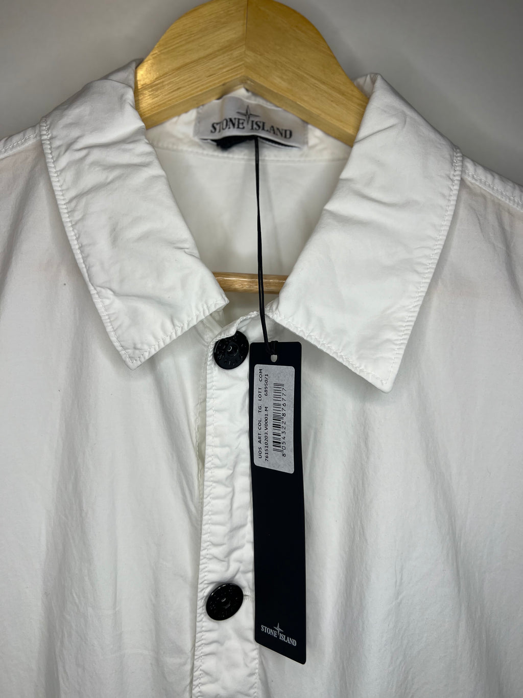 Stone Island Garment-Dyed Cotton Overshirt Jacket