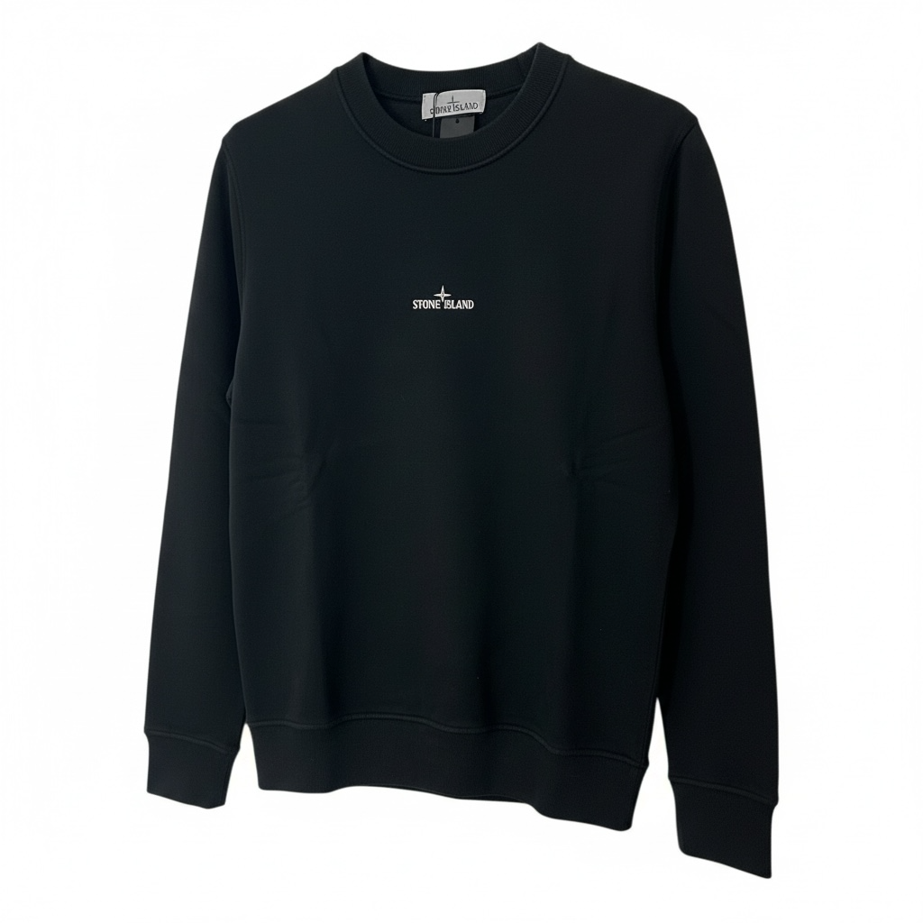 Stone Island - Tape Five Print Brushed Cotton Fleece Crewneck Sweatshirt.