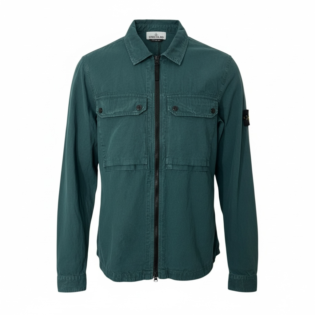 Stone Island - Washed Cotton Long Sleeve Overshirt