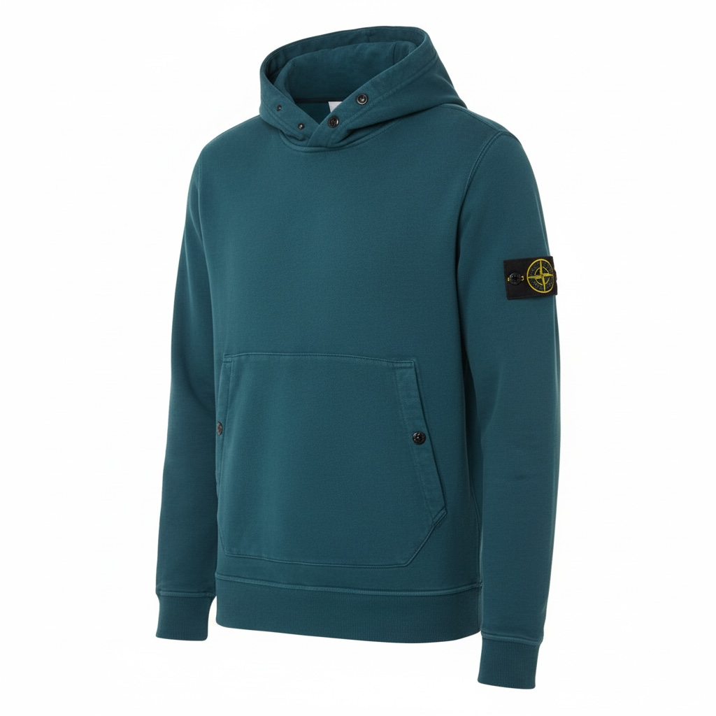 Stone Island - Button Hoodie Sweater