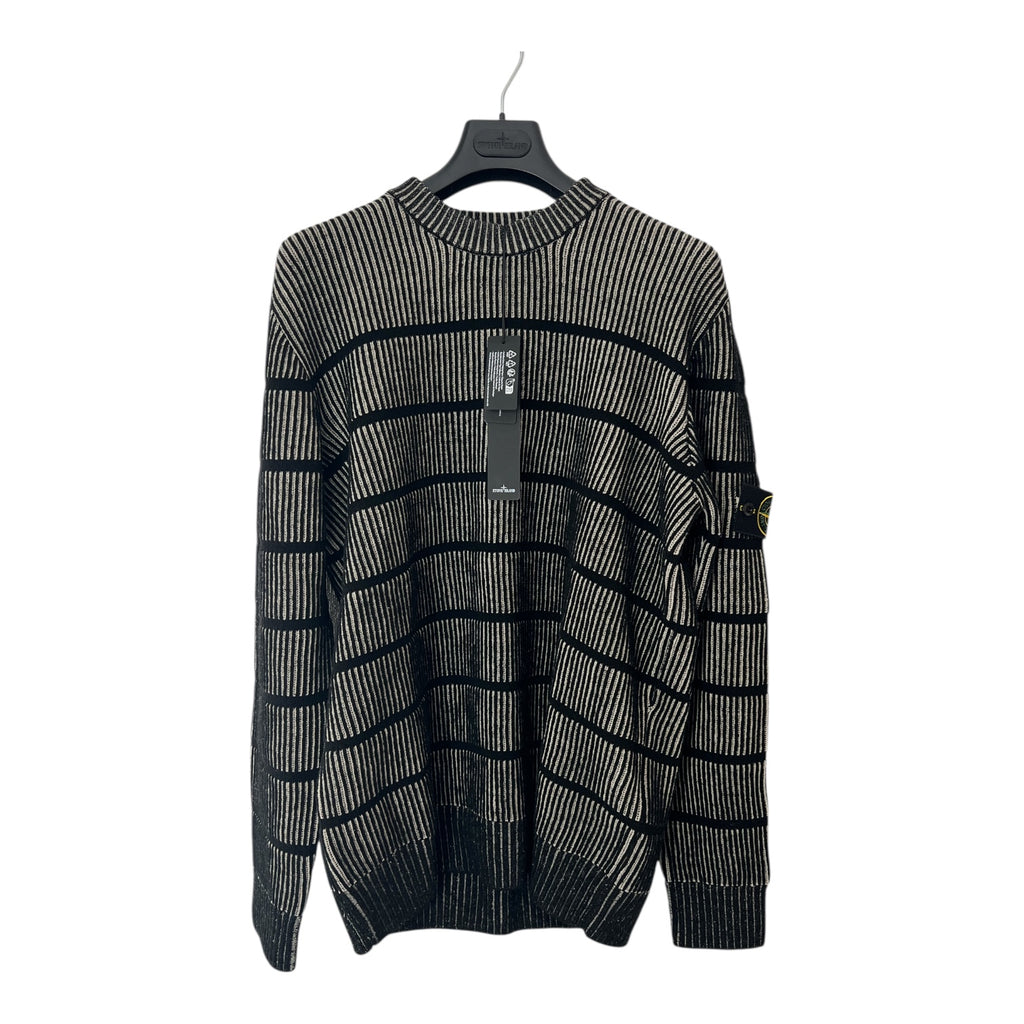 Stone Island - Logo-Patch Crewneck Jumper Ribbed Knit