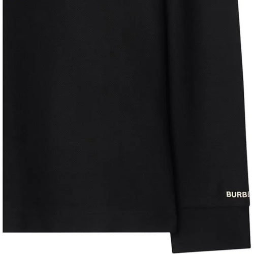 Burberry Hartford Striped Check Long Sleeve Polo