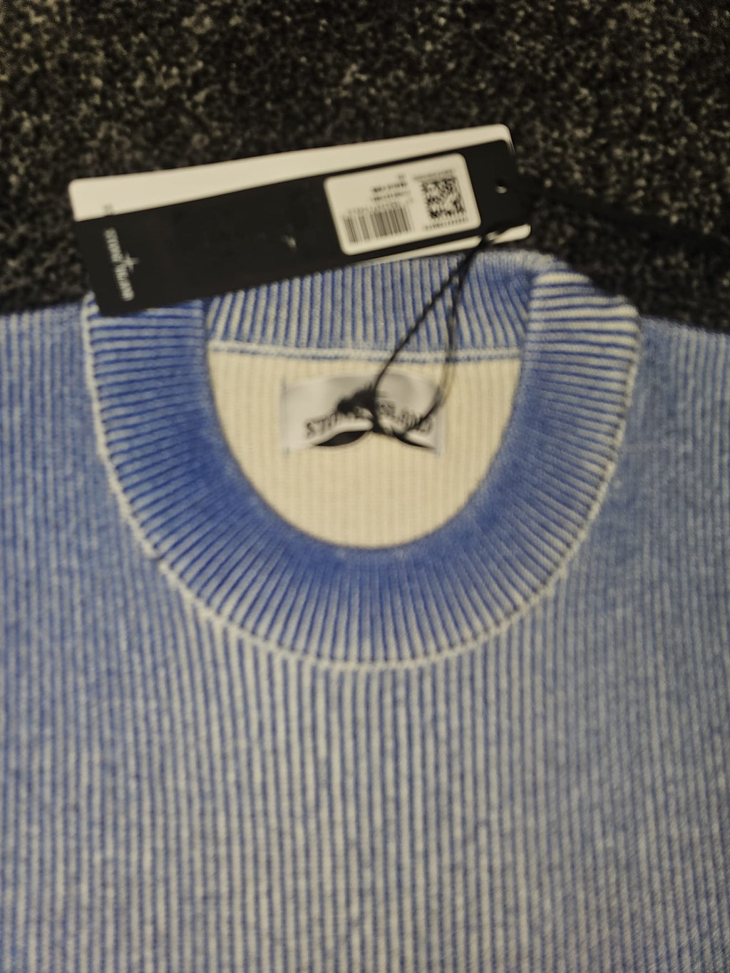 Stone Island Marina Hand Painted Virgin Wool Jumper