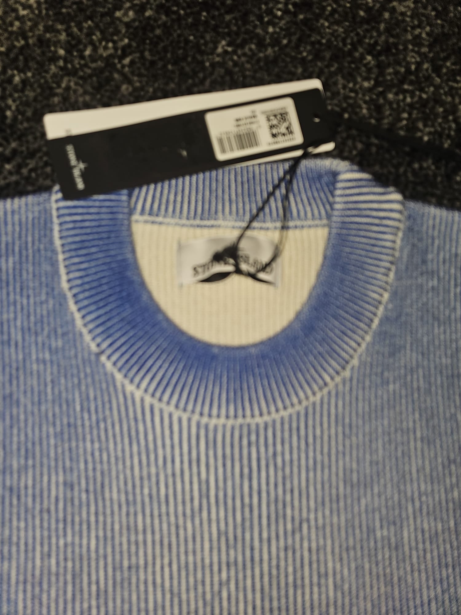 Stone Island Marina Hand Painted Virgin Wool Jumper