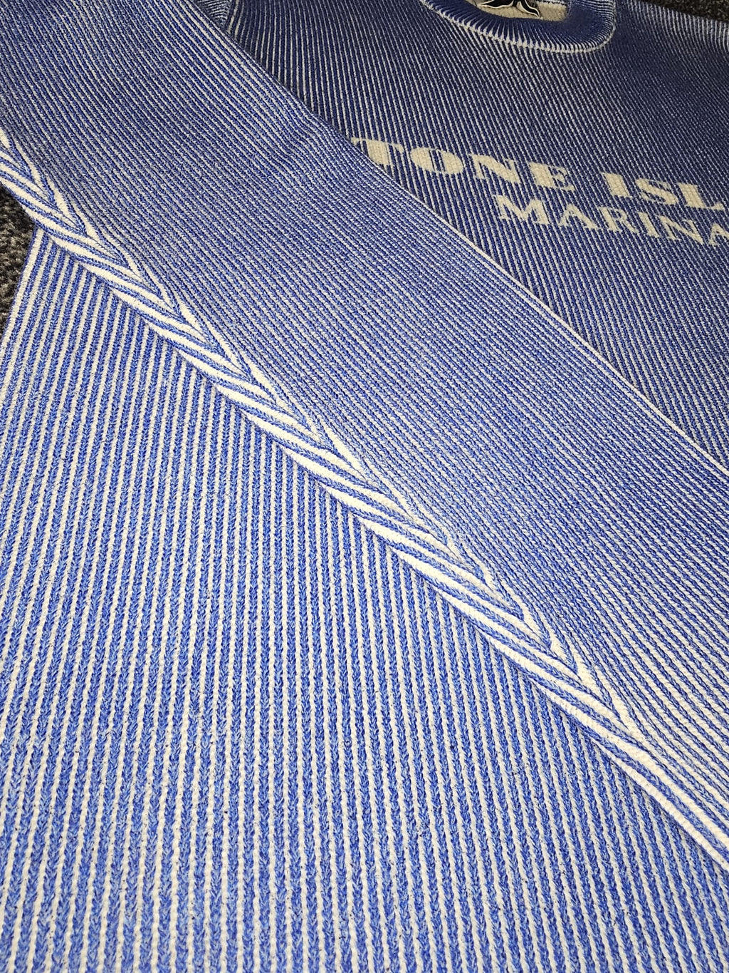 Stone Island Marina Hand Painted Virgin Wool Jumper