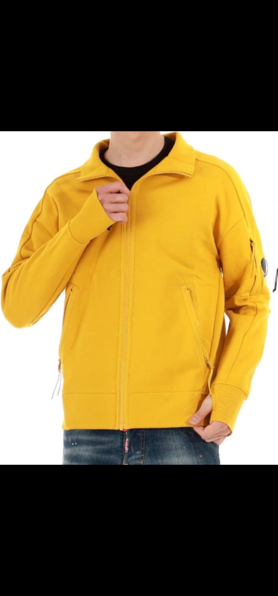CP Company Full Zip in Golden Nugget
