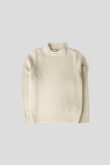 Stone Island - Chunky Waffle Knit Ghost Sweater