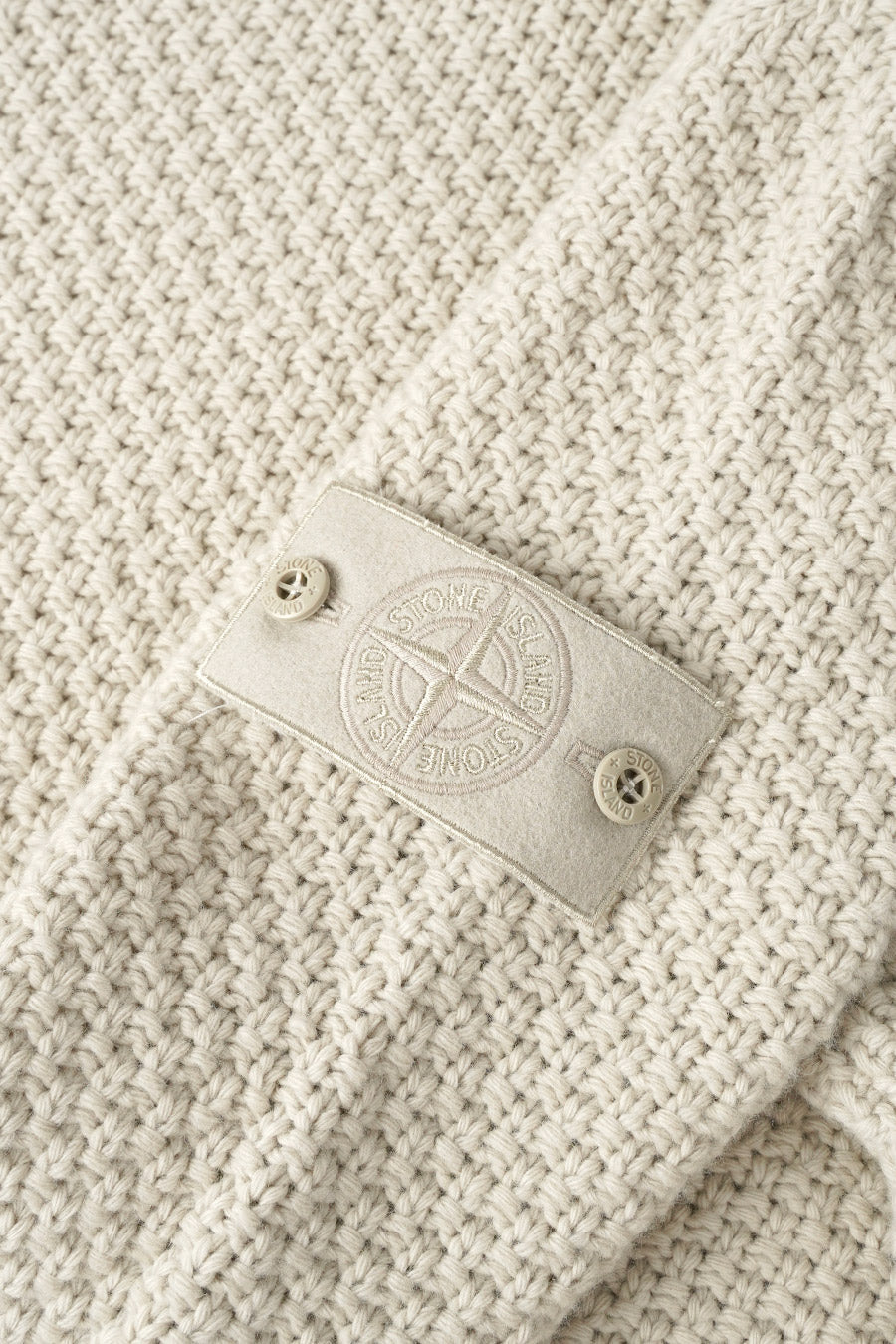 Stone Island - Chunky Waffle Knit Ghost Sweater