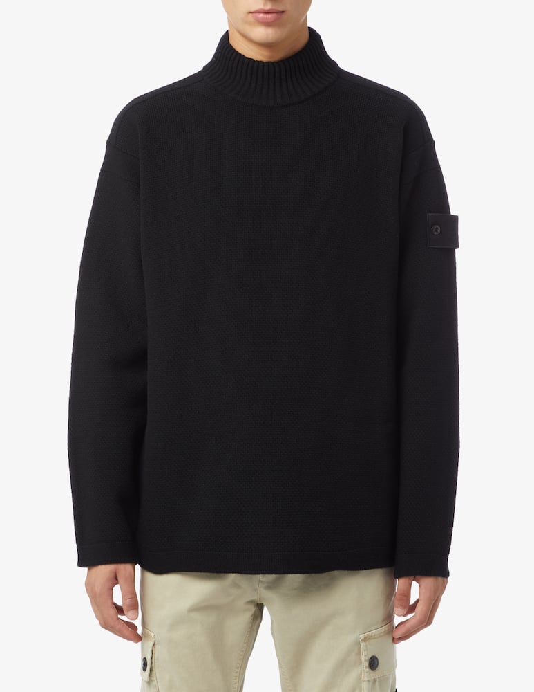 Stone Island Ghost Piece Chunky Knit Sweater