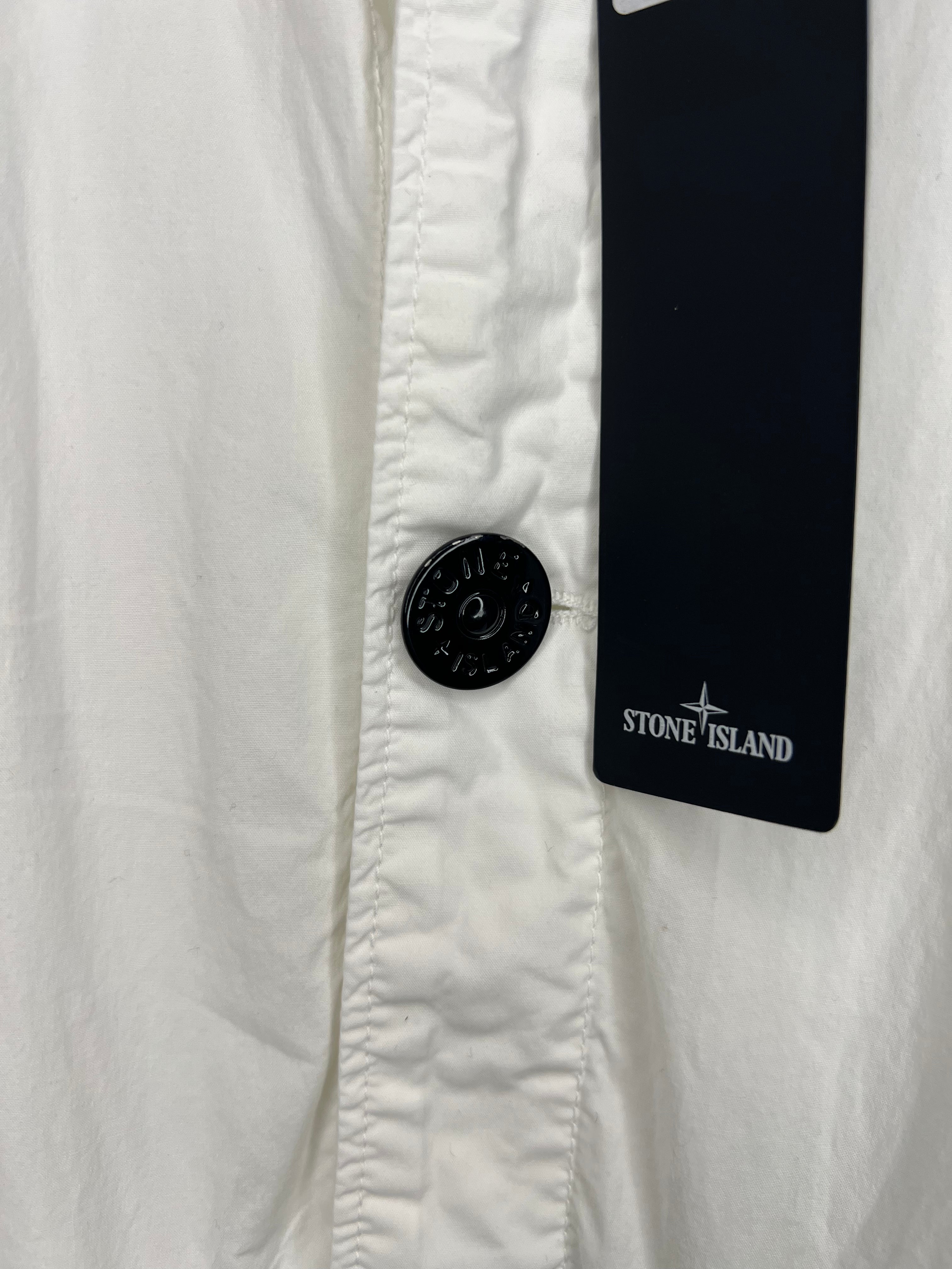 Stone Island Garment-Dyed Cotton Overshirt Jacket