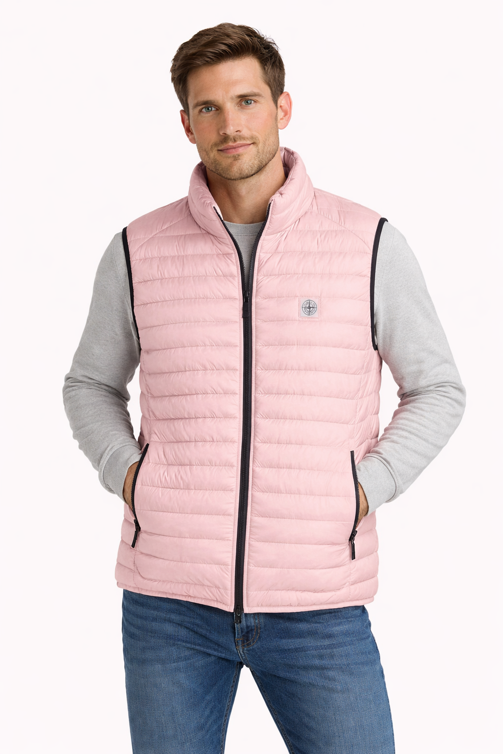 Stone Island Loom Woven Chambers Gilet - Large