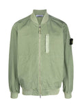 Stone Island Cupro Cotton Twill Bomber Jacket