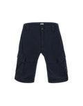 CP COMPANY 116A SATIN STRETCH CARGO SHORTS