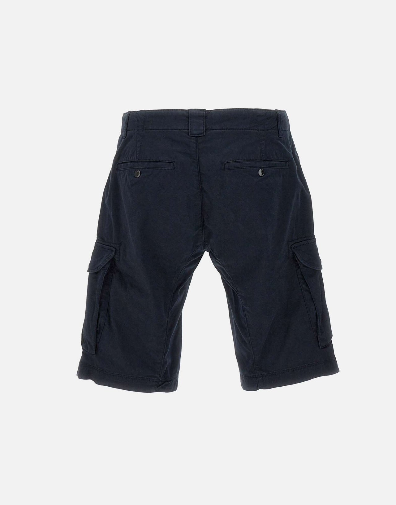 CP COMPANY 116A SATIN STRETCH CARGO SHORTS