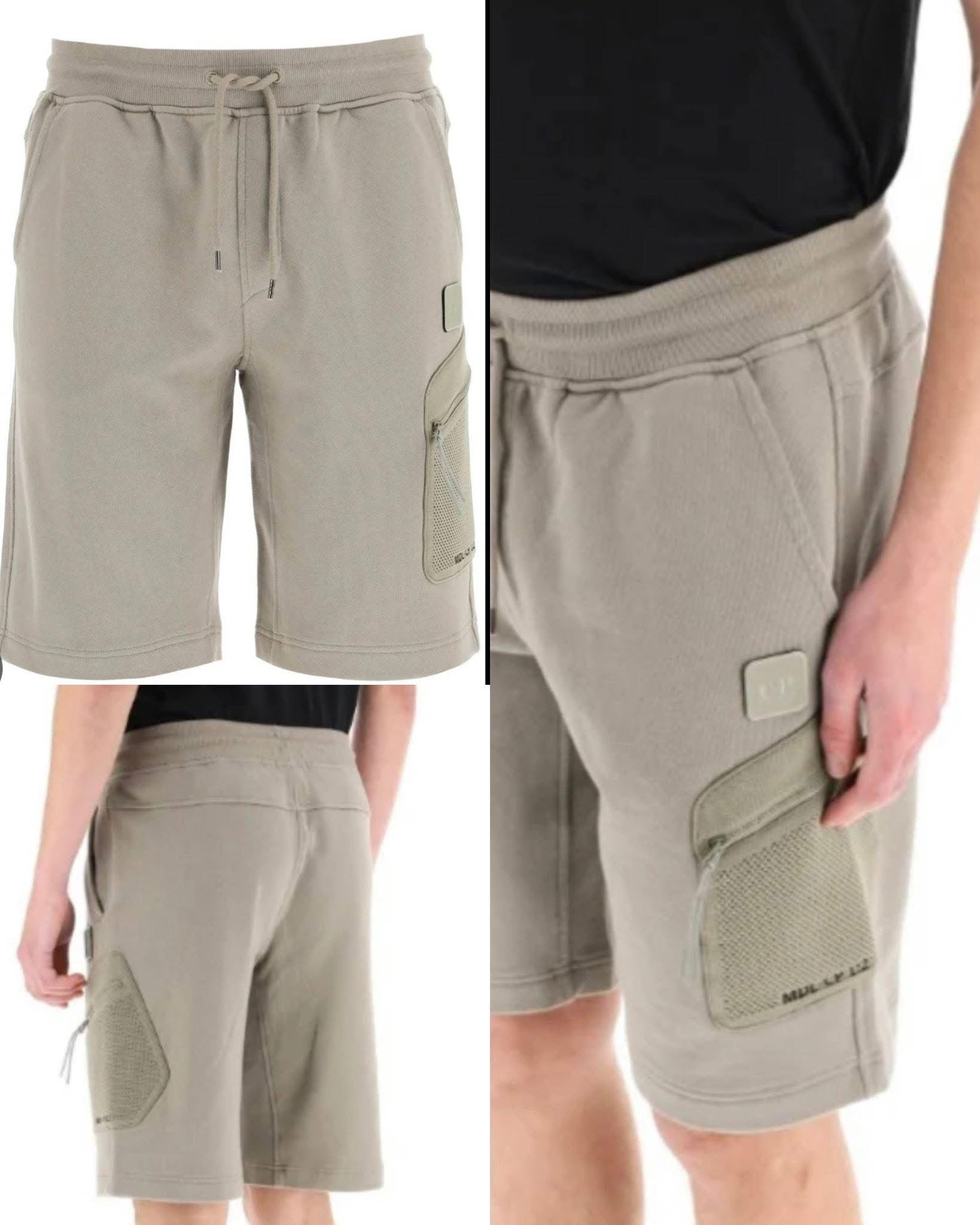 CP Company Loose Fit Metropolis Series Diagonal Raised Shorts