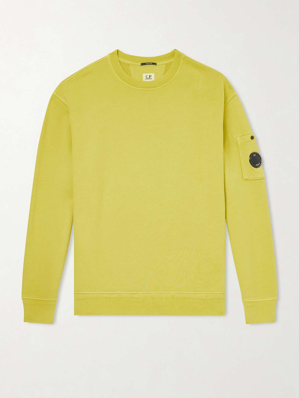 CP Company 
Resist Dyed Emerised Cotton Lens Sweater