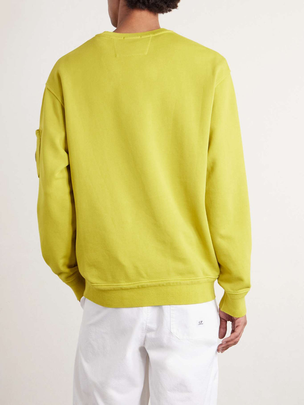 CP Company 
Resist Dyed Emerised Cotton Lens Sweater