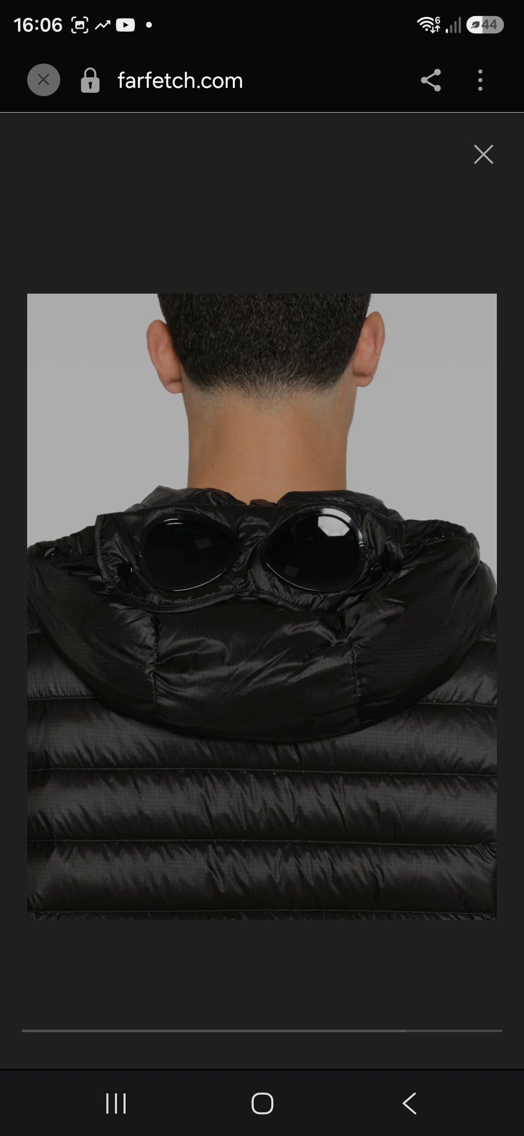 CP Company DD Shell Goggle Down Jacket In Nightshade
