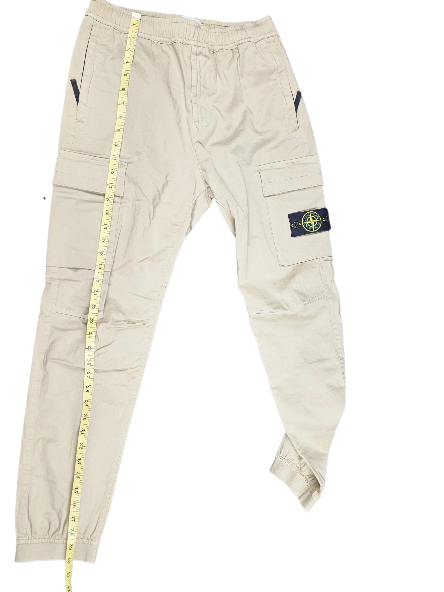 Stone Island Regular Fit Cotton Tapered Cargos